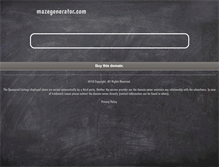 Tablet Screenshot of mazegenerator.com