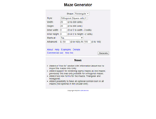 Tablet Screenshot of mazegenerator.net